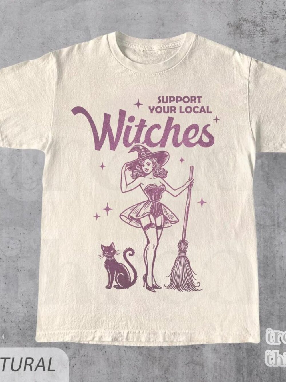 Funny Witch Shirt, Support Your Local Witches Shirt, Funny Halloween Graphic Tee